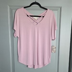 Pink Republic V-Neck Women Top